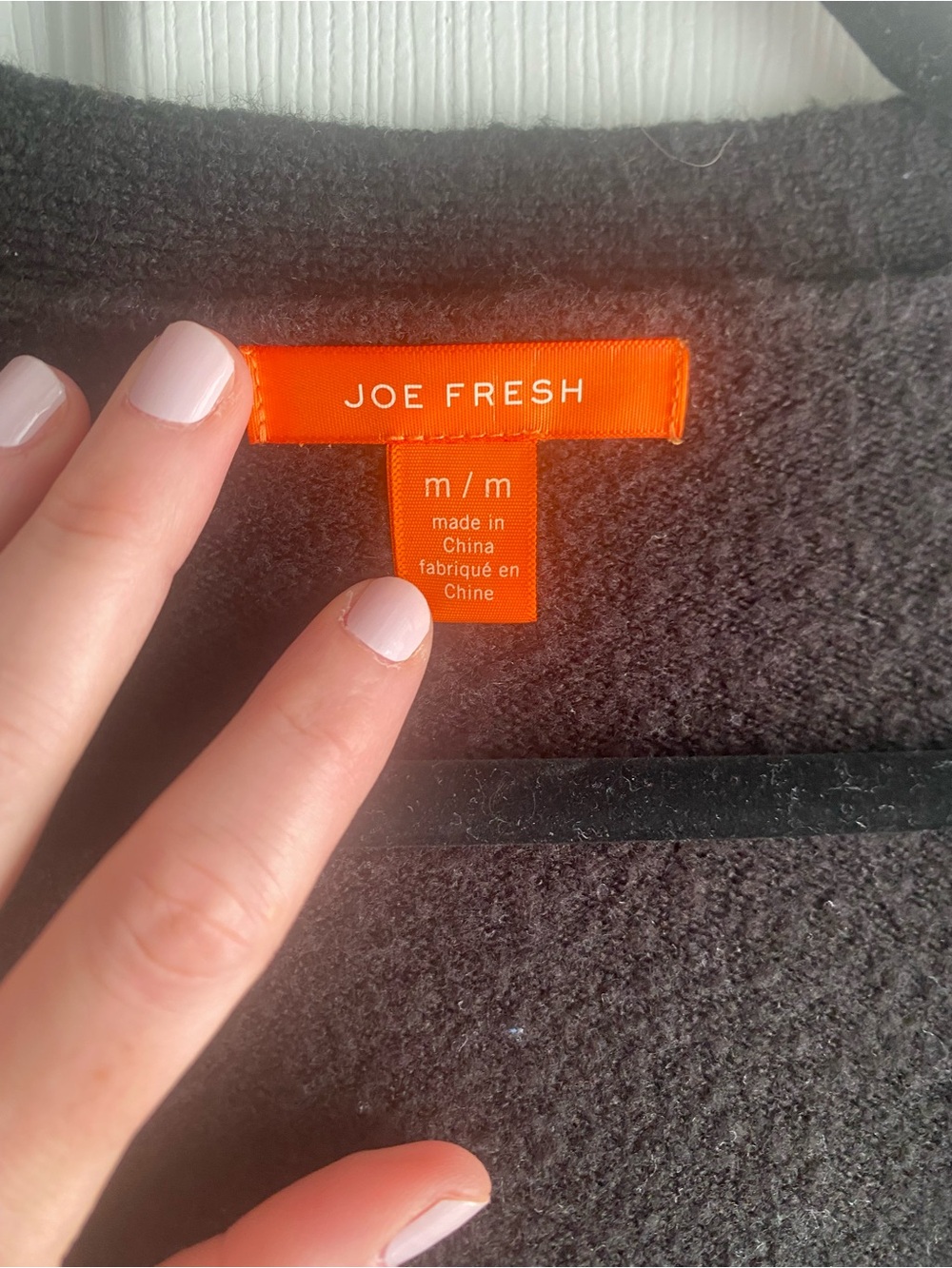 Joe Fresh Black Women’s Knit Cardigan with Front Pockets - Picture 2 of 4